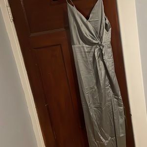 NEW WITH TAGS Astr the label satin twist front midi dress